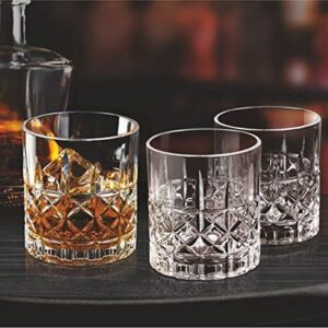 ANKUL Whiskey Glass, Set of 6, 300ML, Crystal Clear, Perfect for Scotch, Whisky, Bourbon, Liquor, Wine, Cocktail Drinks, Stylish Design (6, Dukati)