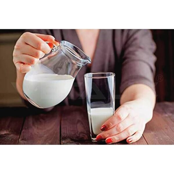 AWICKTIK 6 Pcs Unbreakable Transparent BPA Free Food Grade Plastic Fiber Drinking Water Glass Set, Juice Glass, Cocktail, Lassi, Soda, Milkshake, Beer Glass, Wine Glass Set 300 ml - Image 3